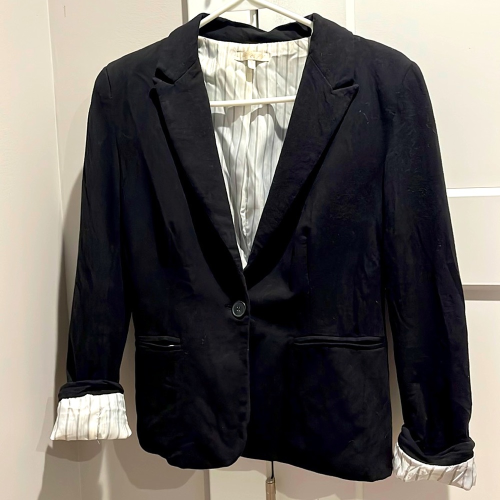 Just Ginger. Black lightweight dress jacket. Size S